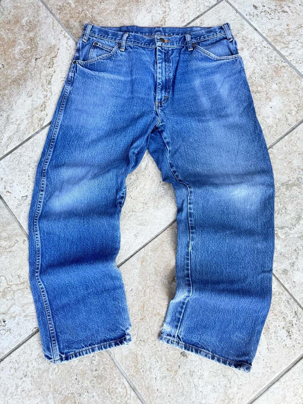 Dickies Relaxed Fit Straight Leg Blue Denim Jeans 38x30